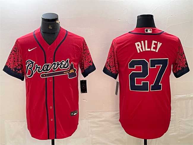 Men's Atlanta Braves #27 Austin Riley Red City Connect Cool Base Stitched Baseball Jersey,We sell and wholesale Men's Atlanta Braves #27 Austin Riley Red City Connect Cool Base Stitched Baseball Jersey on line form chian!